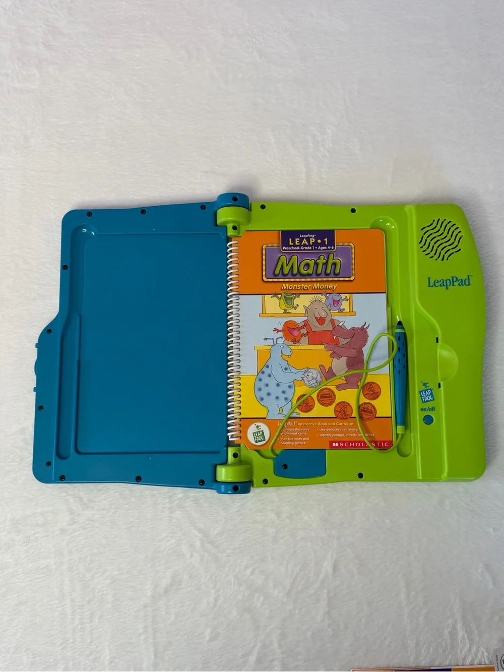 Leapfrog LeapPad Learning Game System Console Model 57-000-01 w/backpack TESTED